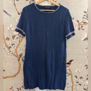 Vanessa Seward blue short sleeve terry dress, 38 medium, A.P.C.